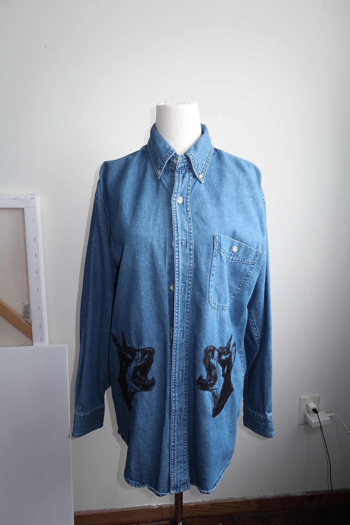 LOVE PUP Denim Shirt - S