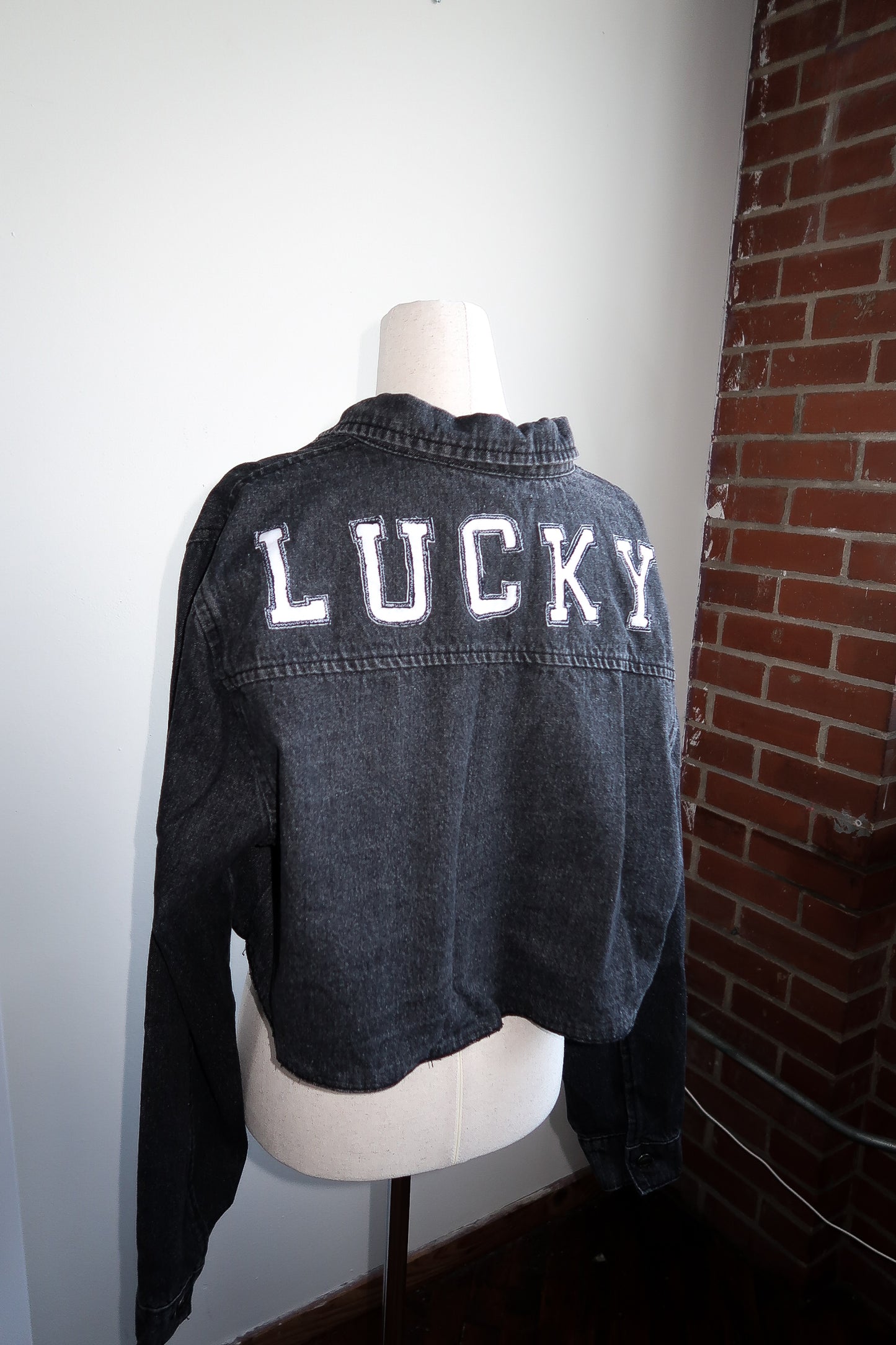 LUCKY Dark Denim Jacket - L
