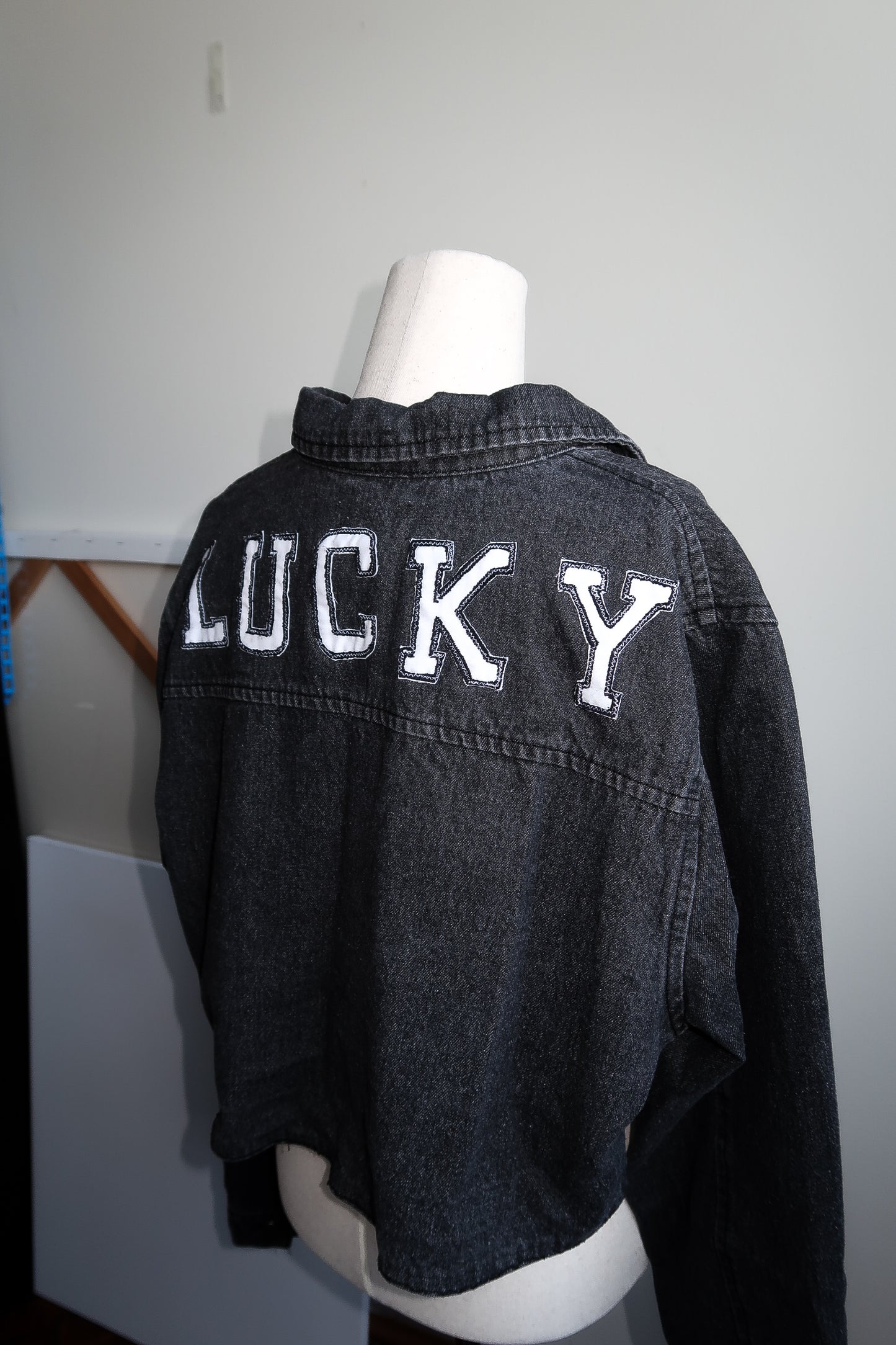 LUCKY Dark Denim Jacket - L