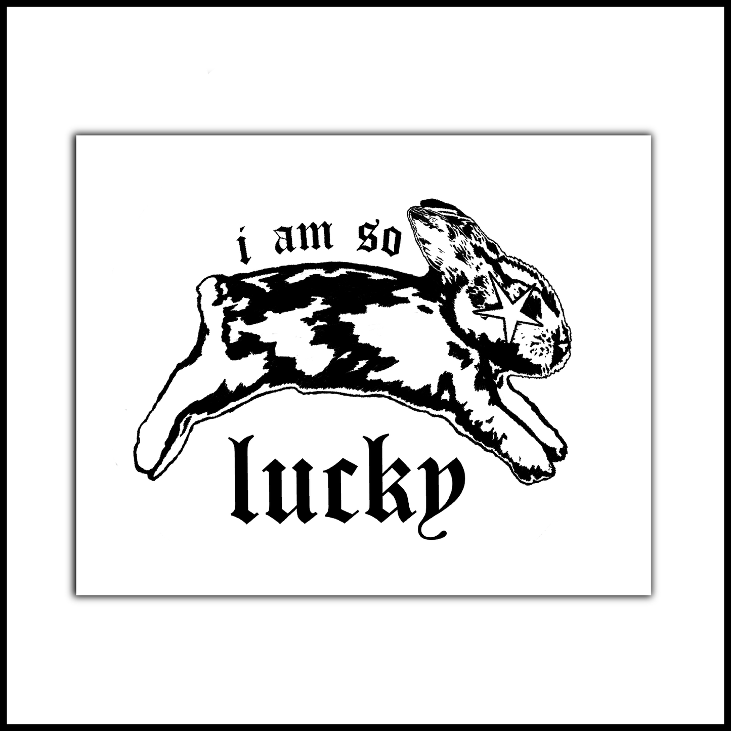 SO LUCKY Art Print