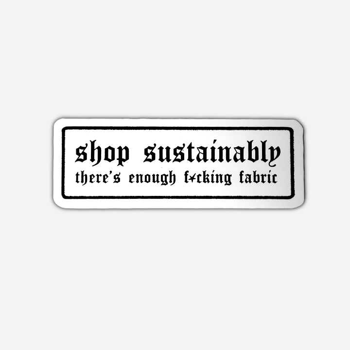 SHOP SUSTAINABLY Sticker