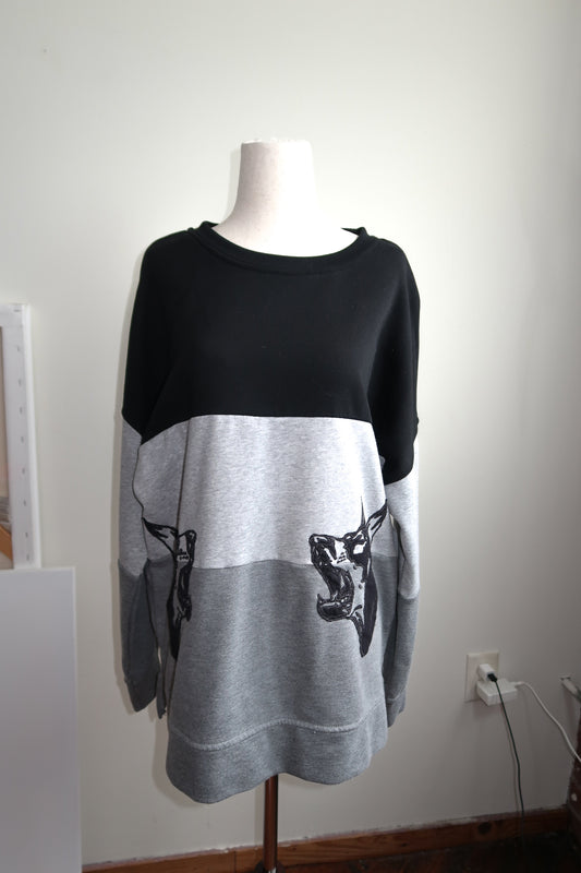 LOVE PUP Colorblock Crew - XL