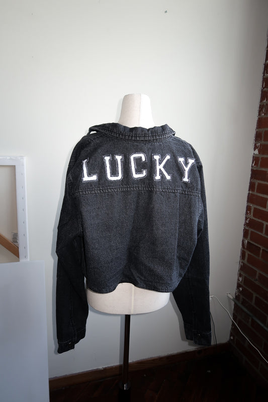 LUCKY Dark Denim Jacket - L