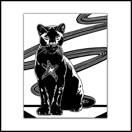 STAR PANTHER Art Print